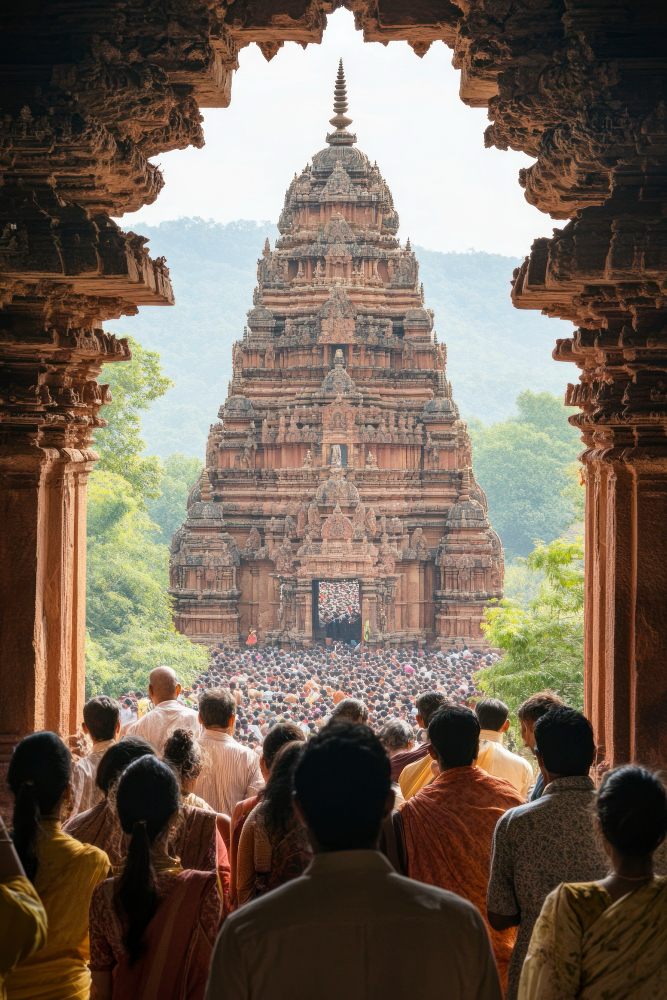 Temple Visitors
